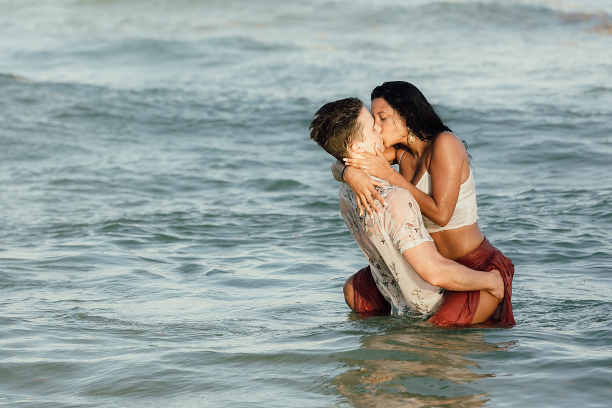 Beach trash the dress photography