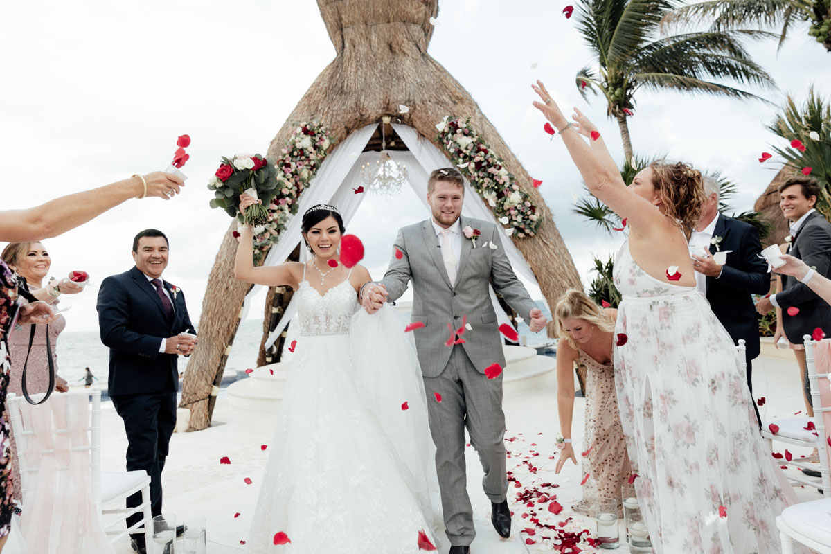 Dreams riviera Cancun Beautiful Wedding Ceremony