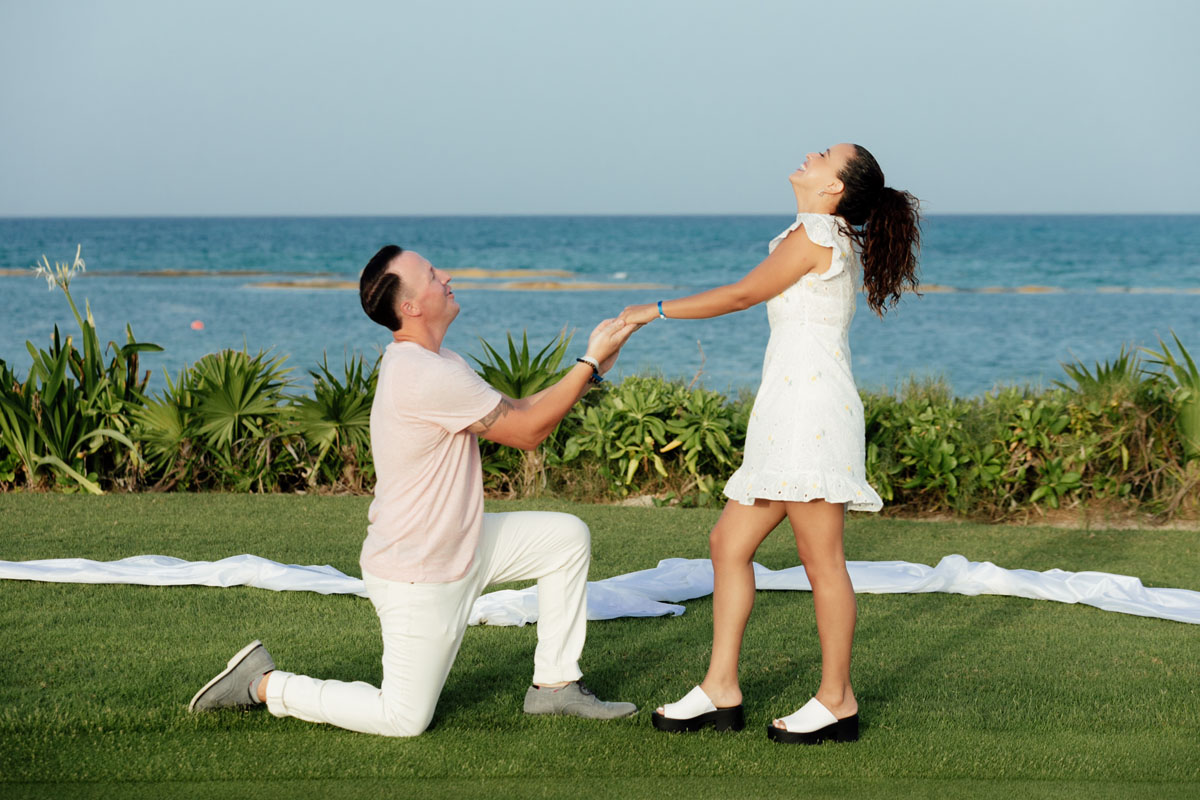 El camaleon Mayakoba Surprise Proposal