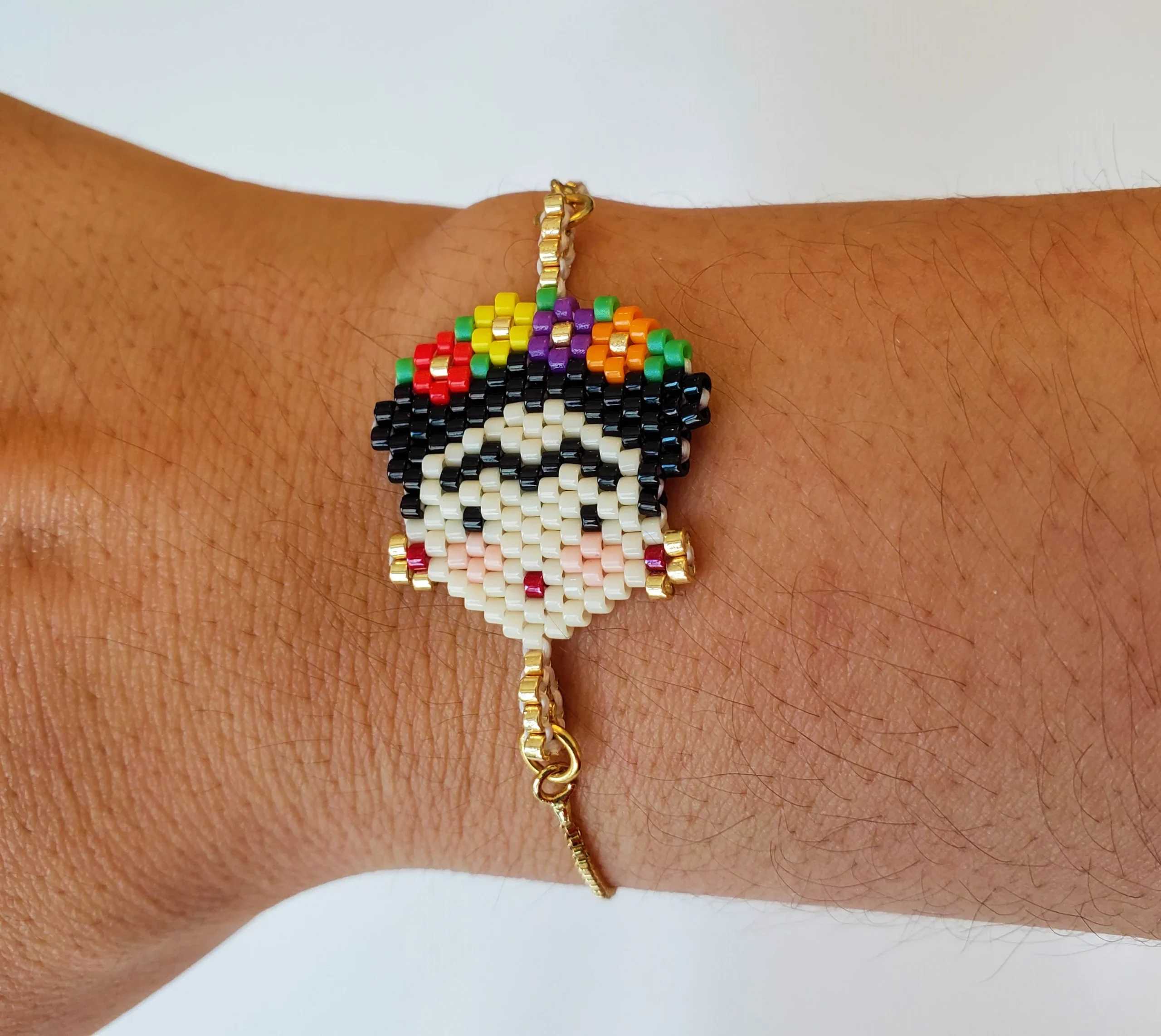 Mexican hand made beaded bracelet